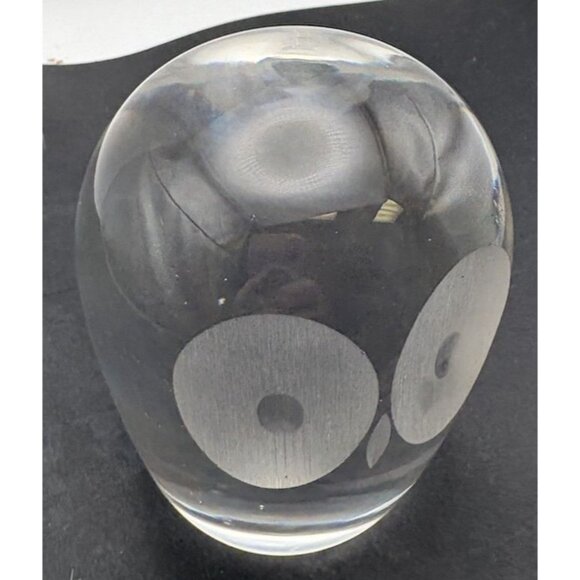 Vintage MCM BAXTER /WHITEFRIARS Art Glass Owl Figurine Paperweight Sculpture 4”T - Picture 3 of 8